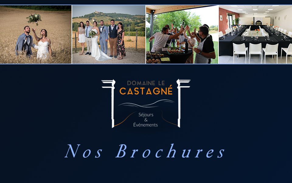 brochures, domaine le castagné